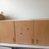 کمد فلزی با در چوبی(mdf)