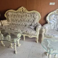 مبلمان با میز وسط و دوعدد عسلی با یک چهارم قیمت|مبلمان خانگی و میز عسلی|شاهین‌شهر, شهرک ردانی پور|دیوار