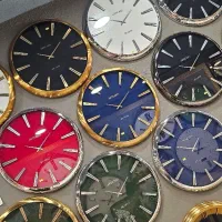 ساعت دیواری فلزی زمینه مخمل با ۱۴ترکیب رنگ