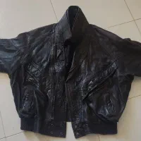 کاپشن آمریکایی تمام چرم مدل خلبانی