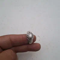 انگشتر نقره نگین موزونایت