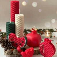 شمع یلدایی موم عسل  هندوانه ،انار و...