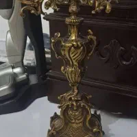 شمعدان برنز قدیمی سنگین .ارسال