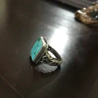 انگشتر فیروزه رکاب نقره