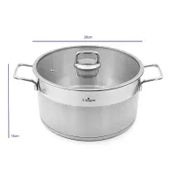 سرویس قابلمه استیل کفه چدن درب فلت یونیک UN-9990|ظروف پخت‌وپز|تهران, ائمه اطهار|دیوار