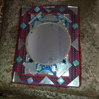 ۲تا آینه آیینه ۳۰در۴۰ تزیینی آینه کاری یلدا قرمز