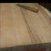 تخته بزرگ قصابی و چاقوی زنجان