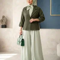 مانتو کوتاه کت تک نگیندار لباس سارلی شورت