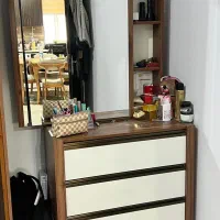 دست تخت خواب پاتختی کشو|تخت و سرویس خواب|رشت, پل تالشان|دیوار