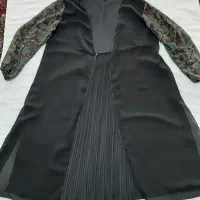 مانتو حریر مشکی