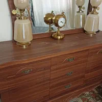 اینه کنسول و شمعدان وساعت