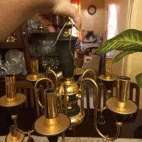 لوستر ۶ شعله برنزی