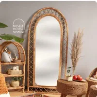 فروش آینه قدی حصیری ب نرخ تولیدی ۵۸۰۰