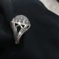 انگشتر نقره مردانه با سنگ سلیمانی