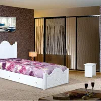 تخت خواب چوبی، تخت یکنفره، تخت دو طبقه|تخت و سرویس خواب|بیرجند, |دیوار