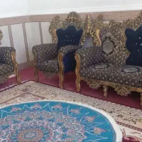 مبله سلطنتی+۲عدد عسلی|مبلمان خانگی و میز عسلی|کارون, |دیوار