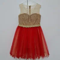 پیراهن عروسکی پفی در حد نو