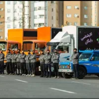 باربری حمل بار کارگرخالی اسبابکشی خاور نیسان وانت