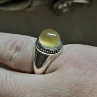 انگشتر فدیوم مرحوم کاوه عقیق یمنی زرد