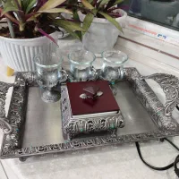 سینی چای سیلور|ظروف سرو و پذیرایی|اراک, |دیوار