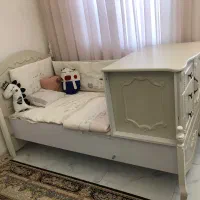 تخت کودک و نوجوان نو به همراه تشک رویا|تخت و سرویس خواب|اهواز, فرهنگ شهر|دیوار