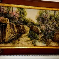 تابلو فرش کوچه باغ دستبافت|تابلو فرش|کرج, اتحاد|دیوار