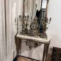 کنسول آیینه شمعدان برنج