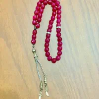 تسبیح عقیق یاقوت سرخ هندی