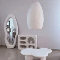 آینه و میز دفرمه پایه ماشه