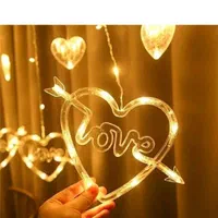 ریسه ال ای دی مدل قلب LOVE|ریسه و چراغ تزئینی|قم, نیروگاه|دیوار