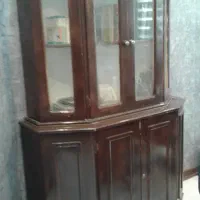 بوفه دوتیکه چوبی - گنجه -  جا کتابی|بوفه، ویترین، کنسول|مشهد, نکاح|دیوار