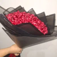 دسته گل روبانی