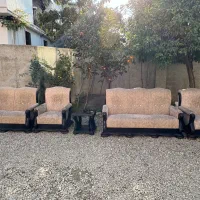 فروش سرویس مبل ۷ نفره همراه بوفه و جا کفشی