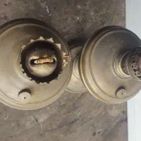چراغ نفتی کهنه مسی