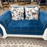 مبل راحتی هفت نفره با سه عدد میز