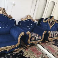 مبل 8 نفره سرمه ای