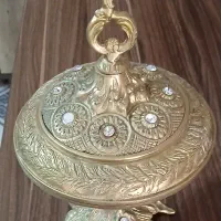 جا شکلاتی برنز و جا میوه ای بلور