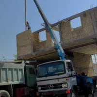 خاور جرثقیل کفی ۳تن جهت حمل و نقل با ارتفاع ۱۲متر