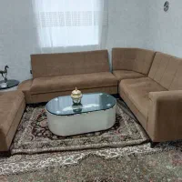 مبل ال درحد صفر همراه جلومبلی  قیمت مناسب|مبلمان خانگی و میز عسلی|مهاباد (آذربایجان غربی), |دیوار