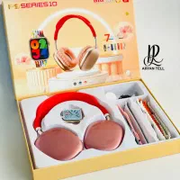 ساعت اپل واچ با ۷ تا بند به همراه یک هدفون بزرگ