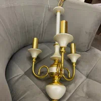 ۴عدد لوستر طلایی|لوستر و چراغ آویز|تبریز, |دیوار