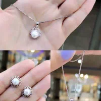 نیم‌ست و گردنبند نقره مرواریدی|بدلیجات|اصفهان, شیخ اشراق|دیوار