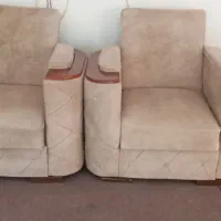 دو عدد مبل تخت خواب شو در حد نو