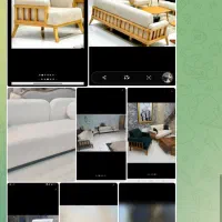 مبل پفکی و پنجره ای رنگ  سفید|مبلمان خانگی و میز عسلی|شیروان (خراسان), |دیوار