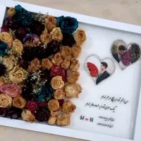 تابلوی گل رزینی