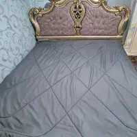 تخت خواب دو نفره با تشک ، دلاور،آینه و ۲عدد پاتختی|تخت و سرویس خواب|بومهن, |دیوار