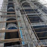 رابیتس کاری راویز بندی  راویز کاری جلو آسانسور پله