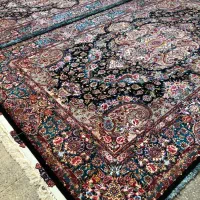 (فرش فرزین)جفت۶متری،سالاری۲ متن ،رج ۵۵ چله ابریشم|فرش|تبریز, |دیوار
