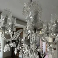 لوستر ۶ شاخه تمامکریستالی