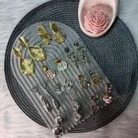 اکسسوری بدلیجات گوشواره های میناکاری و انگشتر